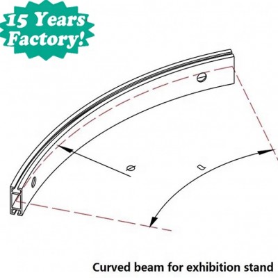 Aluminium Curved Beam For customize booth/exhibit shell scheme