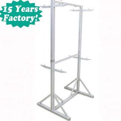 Easy install Temporary partitions Art Display Aluminum Frame For Exhibition Art Show with wheels